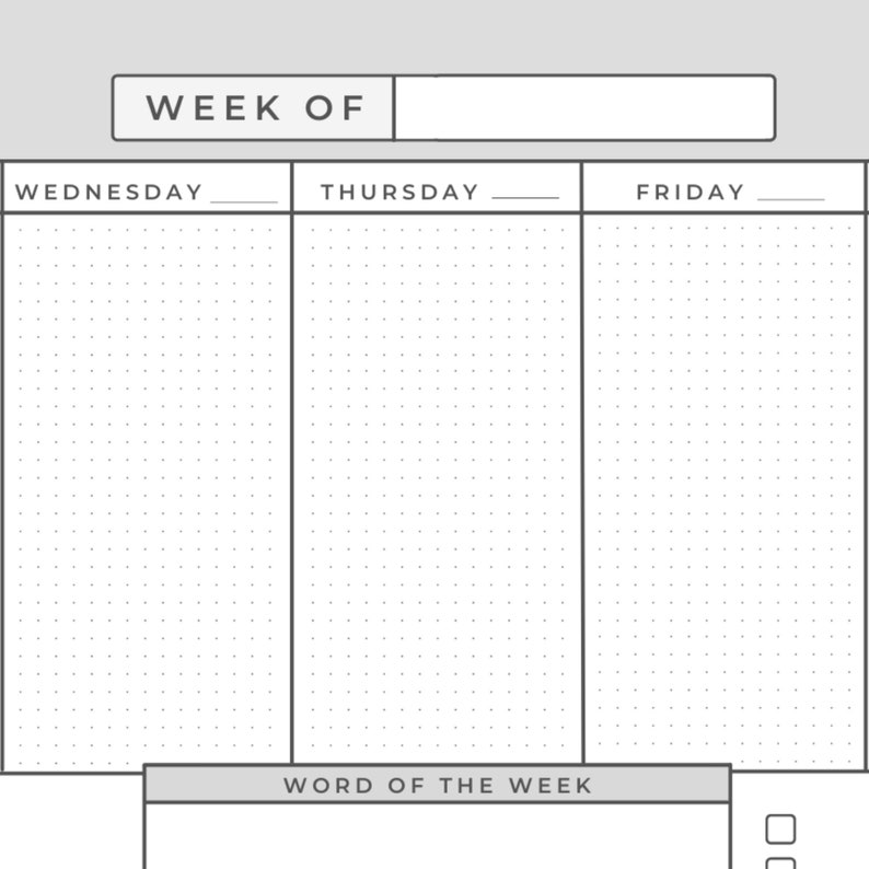 Daily Family Planner Printable Weekly Meal Planner Family Etsy Daily family planner printable weekly meal planner family etsy