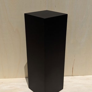 36&quot; x 12&quot; x 12&quot; Black Display Pedestal Stand Riser Column Pillar Plinth