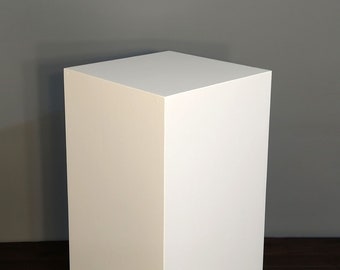 36" x 14" x 14" White Display Pedestal Stand Riser Column Pillar