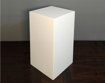 30&quot; x 12&quot; x 12&quot; White Display Pedestal Stand Riser Column Pillar
