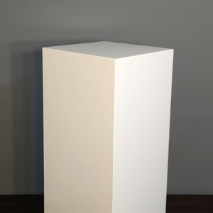 36&quot; x 16&quot; x 16&quot; White Display Pedestal Stand Riser Column Pillar
