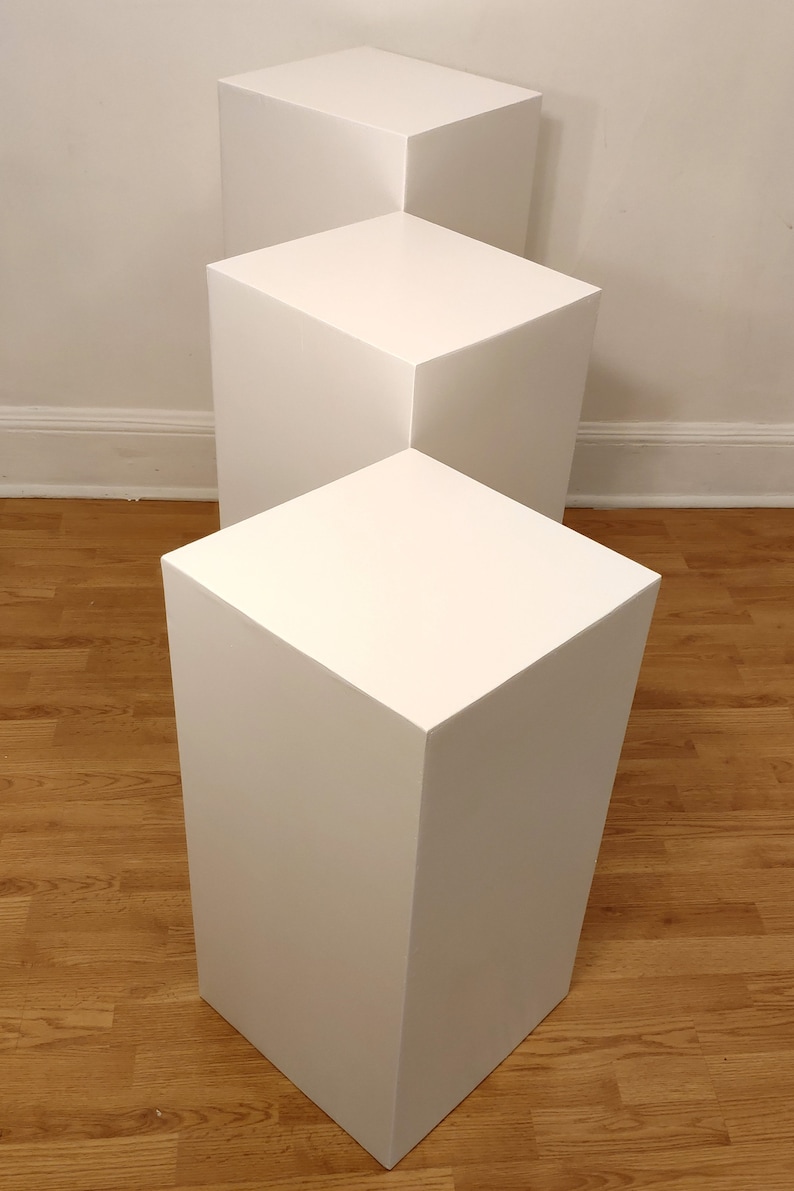 42 x 12 x 12 White Display Pedestal Stand Riser Column Pillar image 8