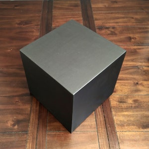 12", 14" or 16" Black Display Posing Cube Pedestal Stand Riser Column Pillar