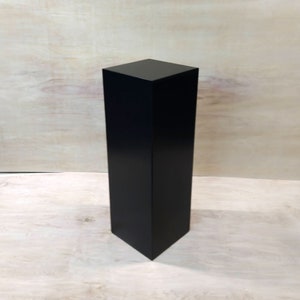 30&quot; x 12&quot; x 12&quot; Black Display Pedestal Stand Riser Column Pillar Plinth