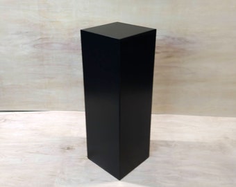 30" x 12" x 12" Black Display Pedestal Stand Riser Column Pillar Plinth