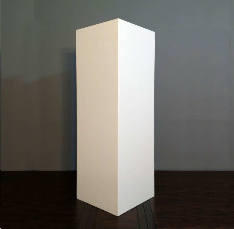 42 x 12 x 12 White Display Pedestal Stand Riser Column Pillar image 1