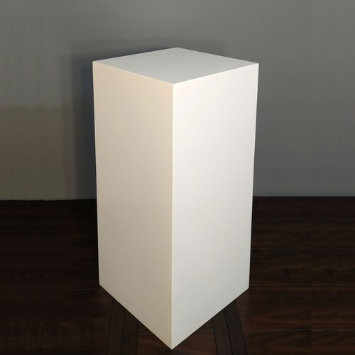 30-Inch Cherry Wood Color Display Pedestal Stand Riser Column Pillar – Set Of 1, Party Wedding Decor