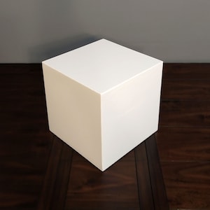 12&quot;, 14&quot; or 16&quot; White Display Posing Cube Pedestal Stand Riser Column Pillar