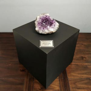 12", 14", 16" Black Posing Cube, Pedestal Stand Riser, Handmade Pillar - Fully Sealed Stable Plinth - Museum Quality - Matte | Glossy