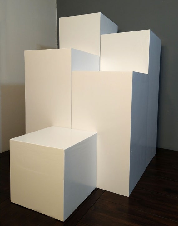 7 Pedestals Kit, White Pedestals, Styrofoam Pedestals, Stackable