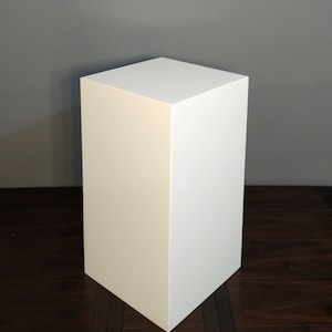 30" x 16" x 16" White Display Pedestal Stand Riser Column Pillar