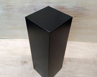 25" x 14" x 14" Black Display Pedestal Stand Riser Column Pillar Plinth