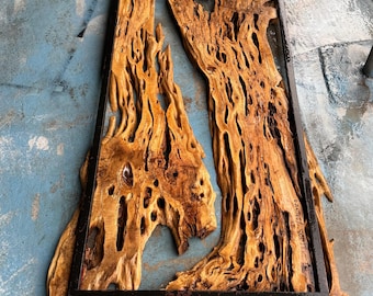 100"x40" | Live Edge Olive Wood Slab or Ready Epoxy Resin Table Wall Art Work