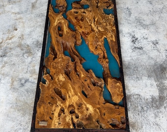 80"x40"  // 200 x 100 cm  Olive Root Slice Live Edge (Code 83)