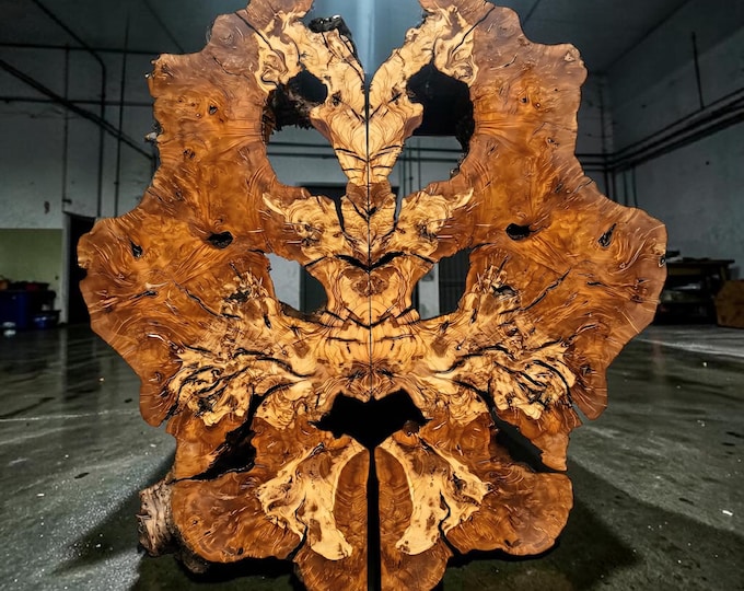 Featured listing image: Turkish Olive Root Burl  Bookmatched Twin Rectangular Wood Slabs  ( 2 pieces )
