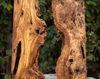 10pcs x Unique 20" (50cm) Turkish Olive Wood Slab River (5)Set Ready Wood For Epoxy Resin Mirror Shelf Side Table Coffee Table