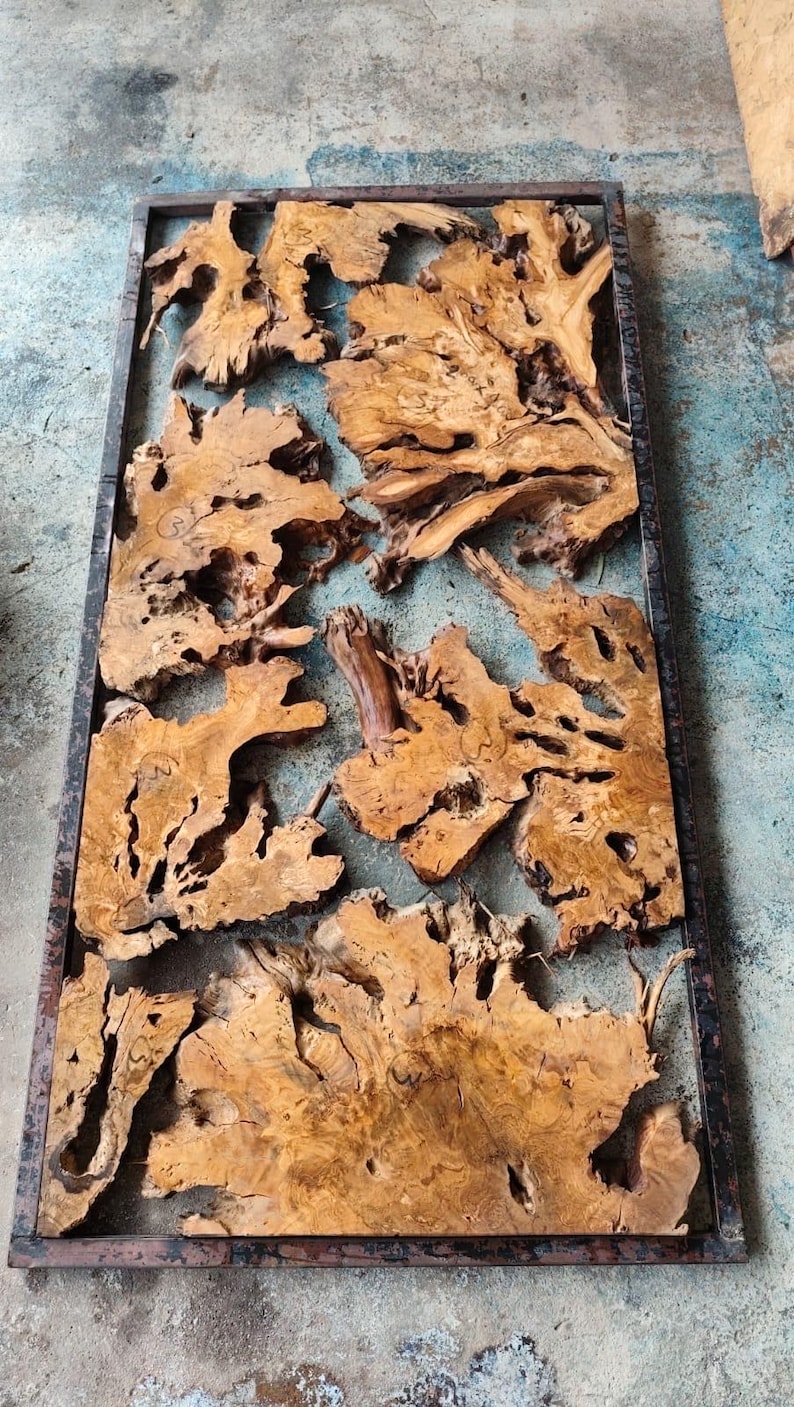 Kiln Dried Olive Root Burl Wood Slab: Epoxy Resin Table Project image 12