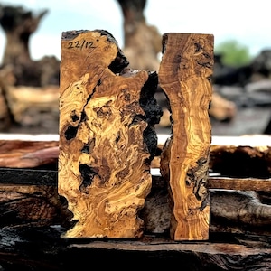 Live Edge Olive Wood Slab Set for Epoxy River Table Kiln Dried Blank image 13
