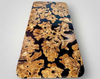 94"-45" Epoxy Resin Art Olive Root Table