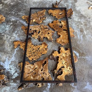 Kiln Dried Olive Root Burl Wood Slab: Epoxy Resin Table Project image 10