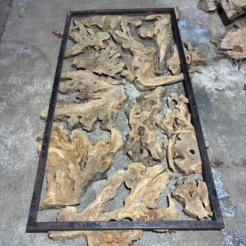 Kiln Dried Olive Root Burl Wood Slab: Epoxy Resin Table Project image 15
