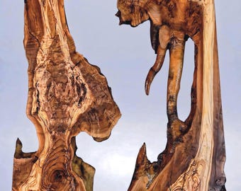 Turkish Olive Wood Slab Set | Medium | Ready for Resin Epoxy | Live Edge Burl | Kiln Dried |