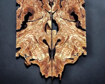 Turkish Olive Root Burl  Bookmatched Twin Rectangular Wood Slabs  ( 2 pieces )