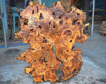 48"x44"  // 120 x 110 cm  Olive Root Slice Live Edge (code A-B 7)