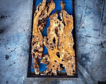 80"x40" | Live Edge Olive Wood Slab or Ready Epoxy Resin Table Wall Art Work(CODE:72)