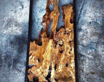 48"x60"  // 120 x 60 cm  Olive Root Slice Live Edge (code 70)