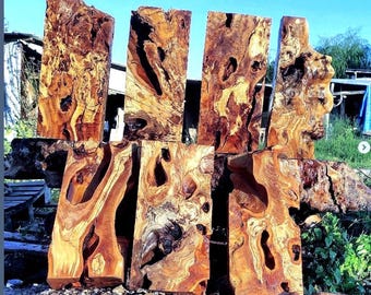 Olive Root Blocks / Turkish Olive Root / Decorative Wooden Cubes