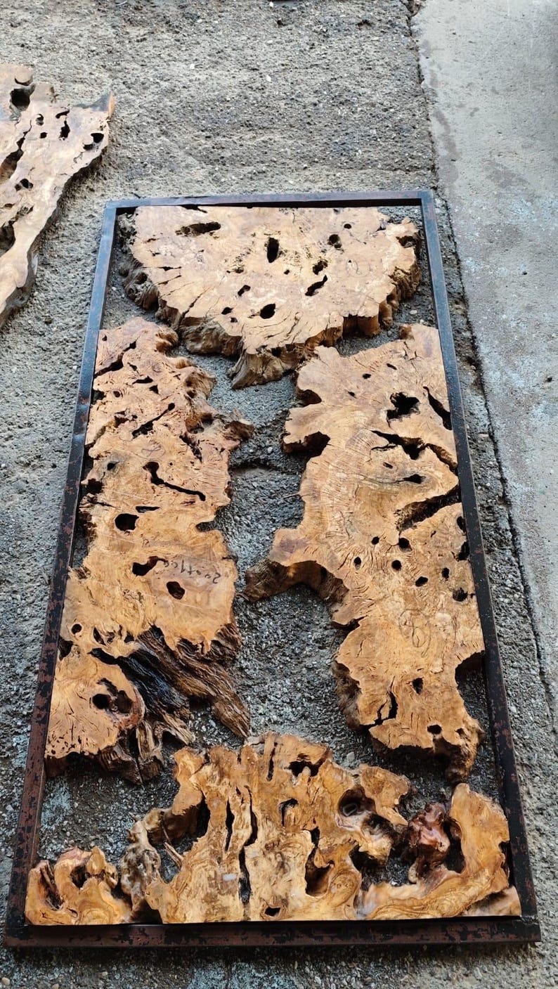 Kiln Dried Olive Root Burl Wood Slab: Epoxy Resin Table Project image 11
