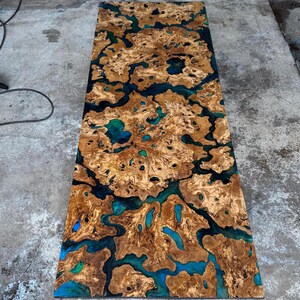 Kiln Dried Olive Root Burl Wood Slab: Epoxy Resin Table Project image 2