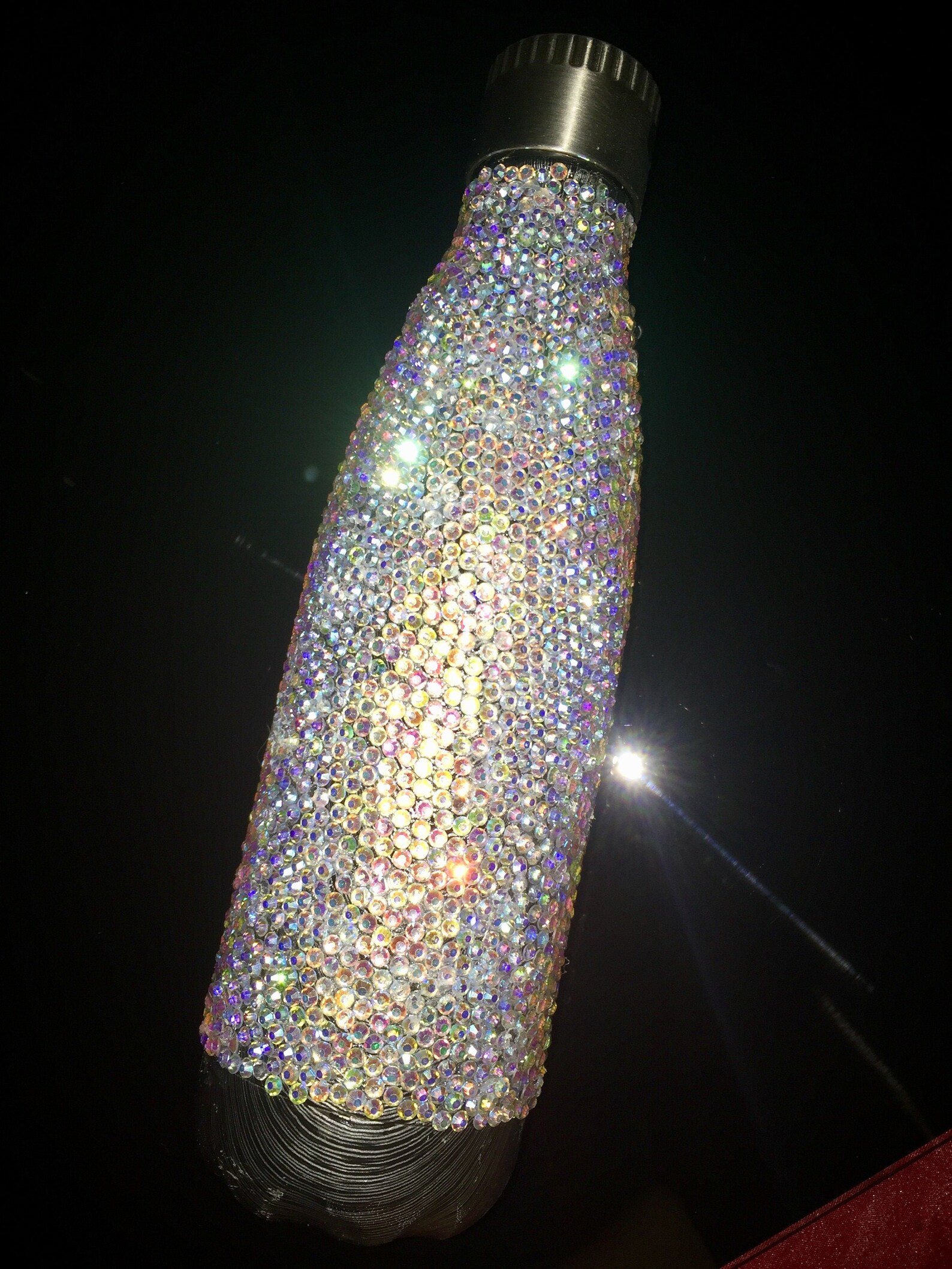 Rhinestone Water Bottle Rhinestone Bling Bling Bottle Bling Etsy
