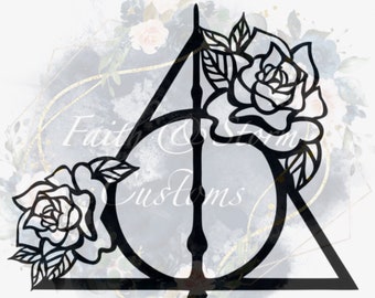 Free Free 163 Floral Deathly Hallows Svg Free SVG PNG EPS DXF File