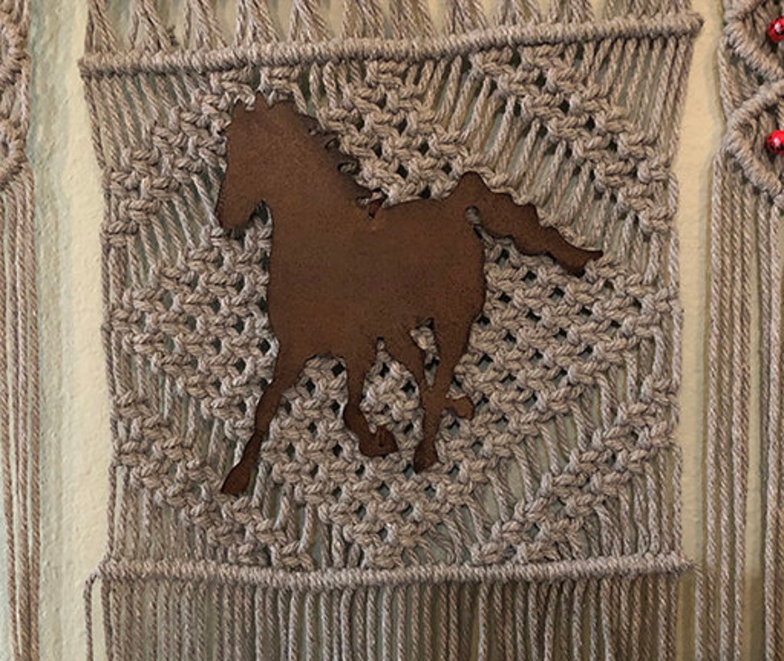 Horse Macramé Wall Hanging | Etsy