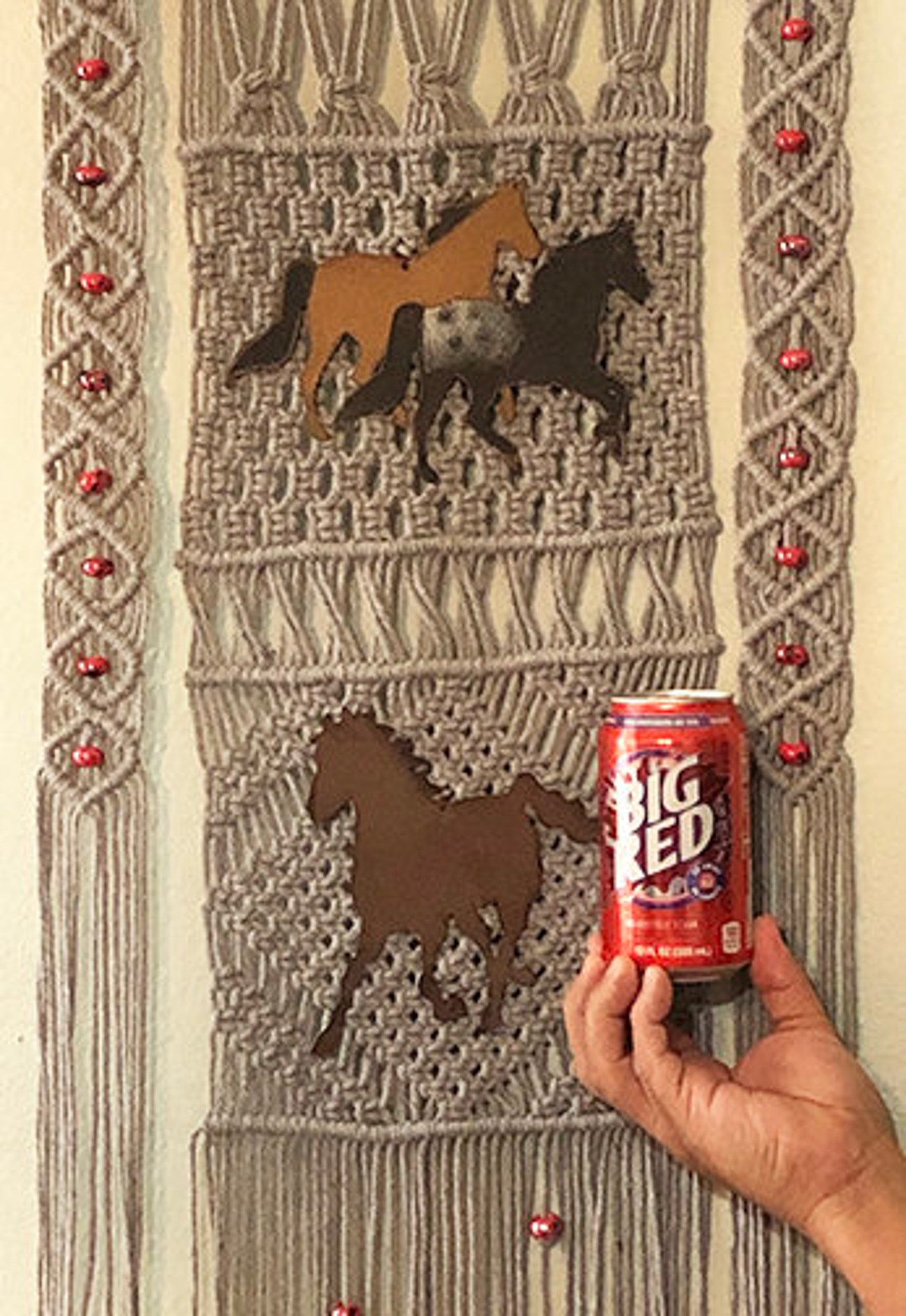 Horse Macramé Wall Hanging | Etsy