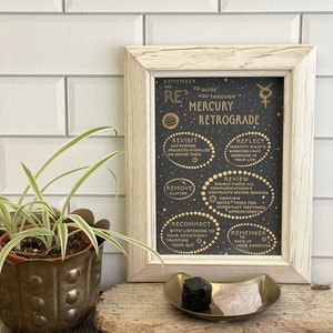 Mercury Retrograde Print|Mercury Retrograde Guide|Woo Woo Print|Astrology|Mercury in Retrograde Print|How to Survive Mercury Retrograde