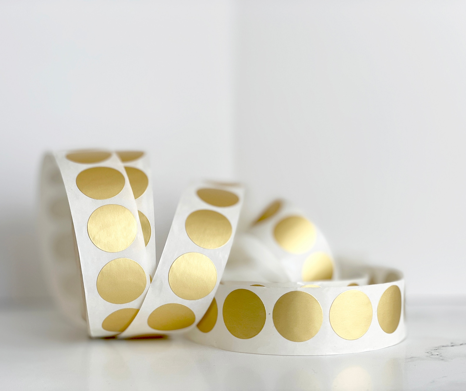 Matte Gold Foil Seals1 Inch Round Gold Sealsfoil Stickersround Metallic Gold Stickerswedding