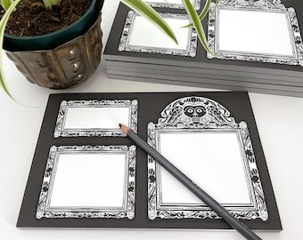 Grabstein Notizblock, Momento Mori, Gothic Briefpapier