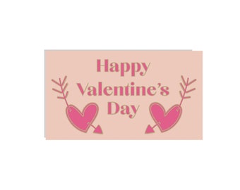 80s Retro Valentine Card | Mini Pink Love Note