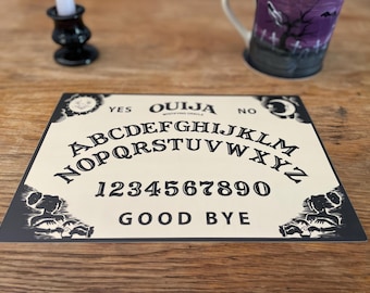 Ouija Brett Vinyl Sticker: Großer 18x25cm Gruseliger Halloween Aufkleber