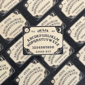 Ouija Board Vinyl Sticker, Spirit Board Sticker, Goth, Halloween Wedding or Party