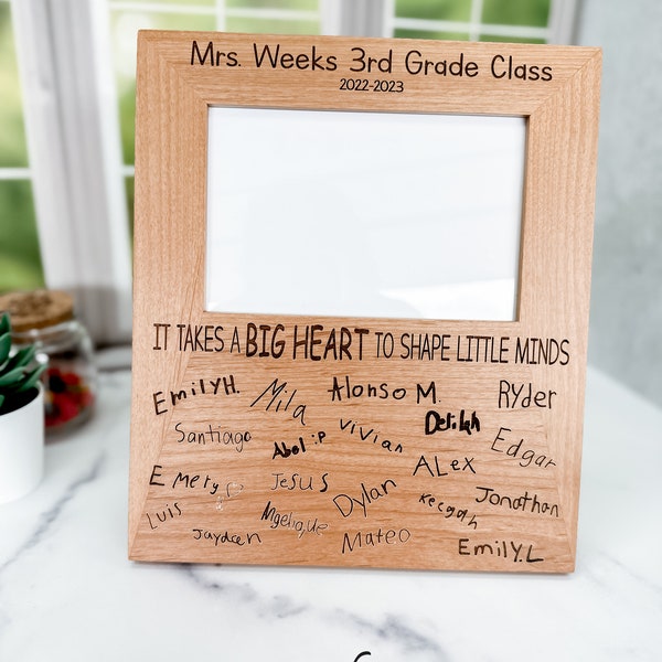 Teacher Frame, Teacher Thank You Gift, Personalized Frame, Teacher Gift, Teacher Appreciation, End of School Year Gift