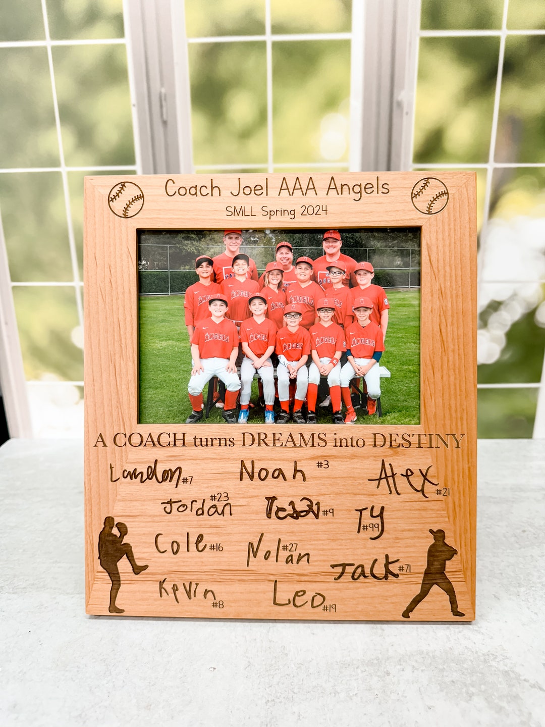 Sports Frame, Coach Thank You Gift, Personalized Frame, Coach Gift ...