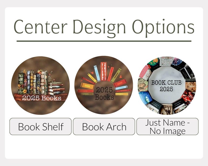 Book Club Ornament - Wreath Book Ornament - Custom Mini Book Covers image 5