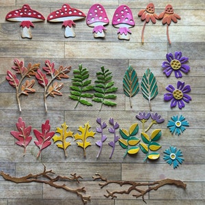 Papier découpé Funky Foliage de Tim Holtz pour des projets de fabrication de papier, étiquettes, cartes, embellissements, journaux indésirables, couleurs automnales