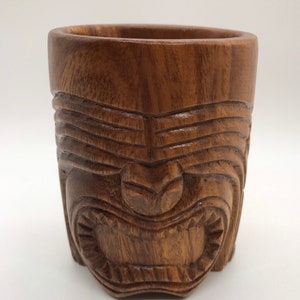 Vintage Wooden Alii Woods Honolulu Tiki Mug