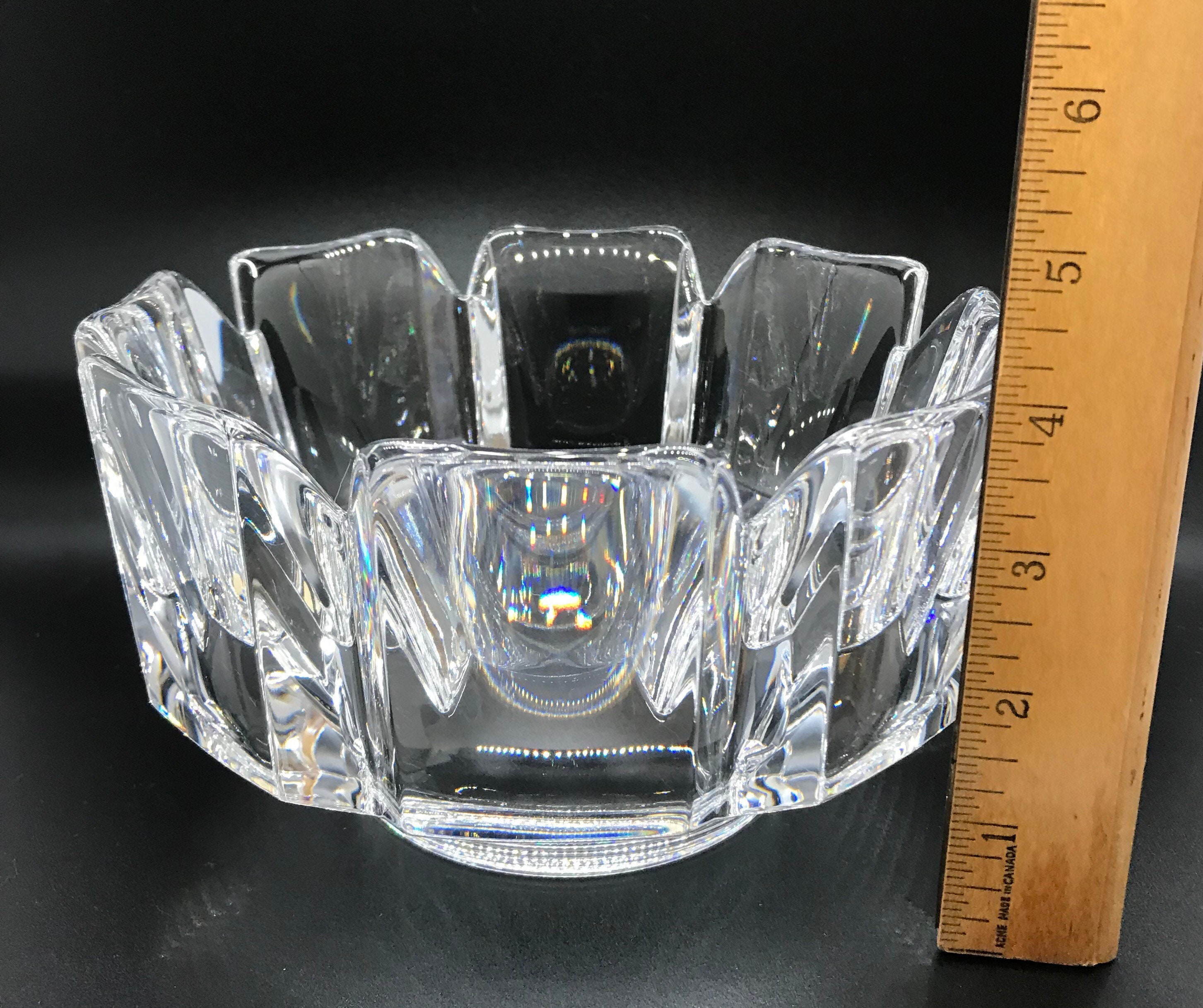 Vintage Beautiful Orrefors Sweden Crystal Large Corona Bowl