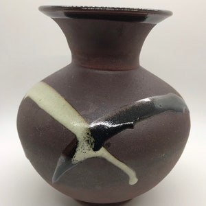 Authentic Vintage Japanese Folk Craft Mashiko Ware Pottery Vase By Tsukamoto Pottery- Japan